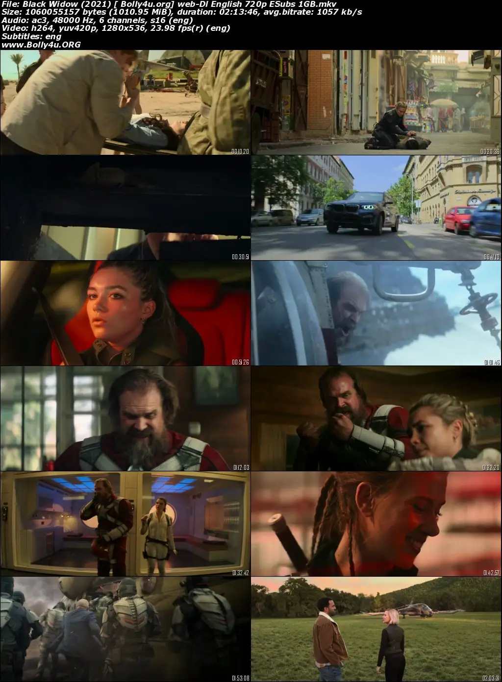 Black Widow 2021 WEB-DL 400MB English 480p ESub Download