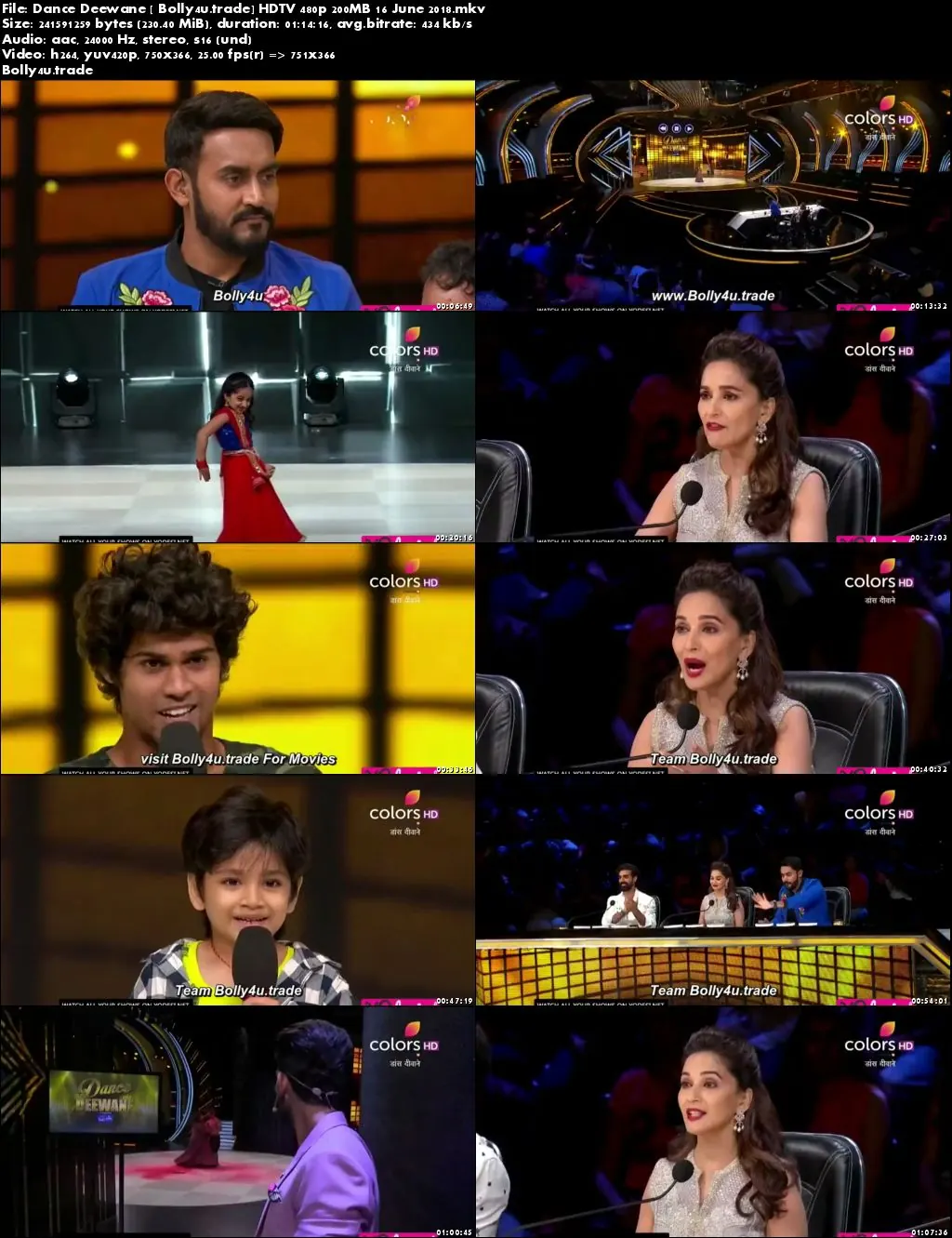Dance Deewane HDTV 480p 200MB 16 June 2018 Download