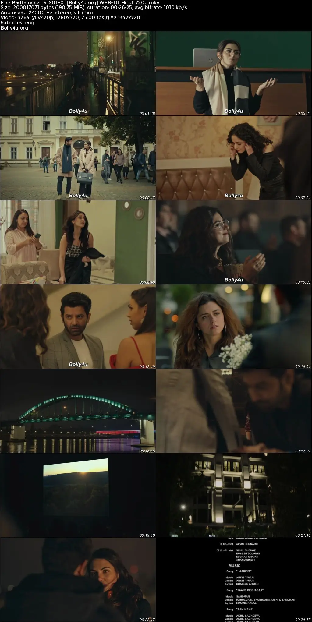 Badtameez Dil 2023 WEB-DL Hindi S01 Complete Download 720p  480p