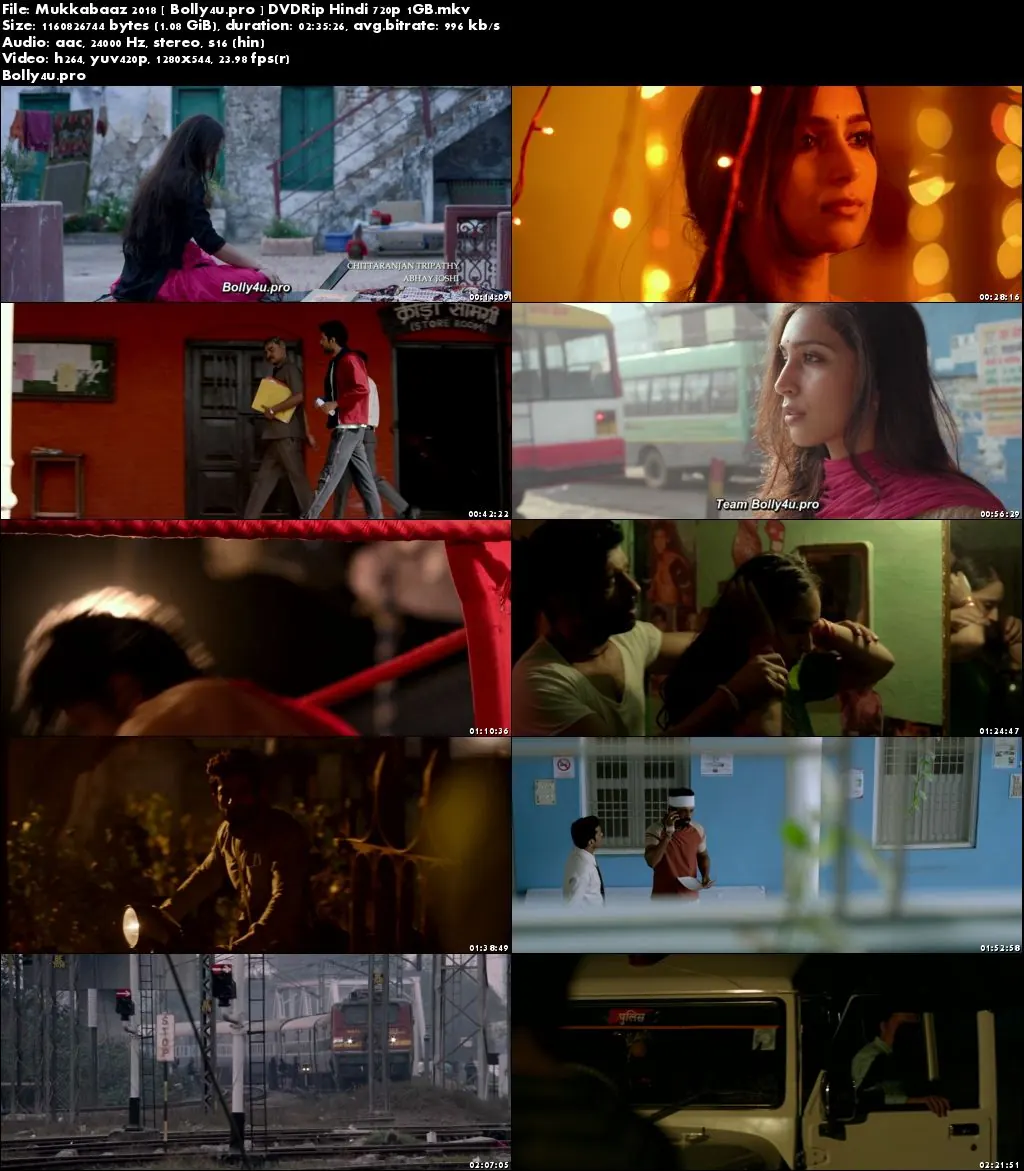 Mukkabaaz 2018 DVDRip 1GB Full Hindi Movie Download 720p