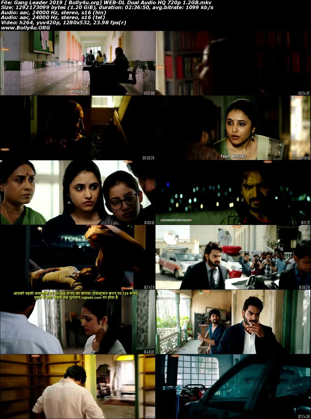 Gang Leader 2019 WEB-DL 1.2Gb Hindi HQ Dual Audio 720p Download