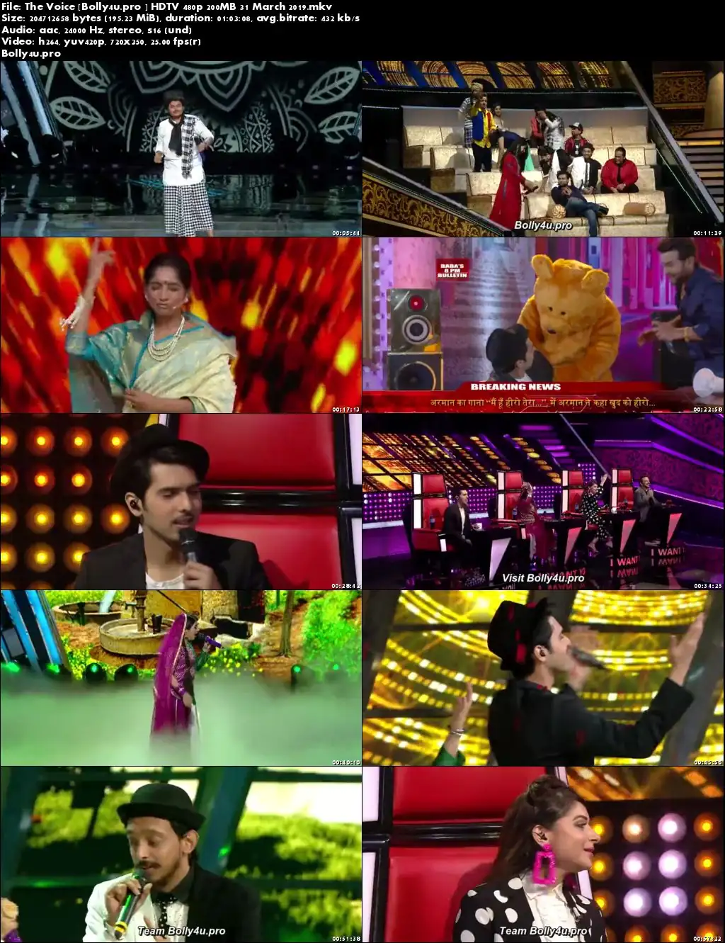 The Voice HDTV 480p 200MB 31 March 2019 Download The Voice HDTV 480p 200MB 31 March 2019 Download