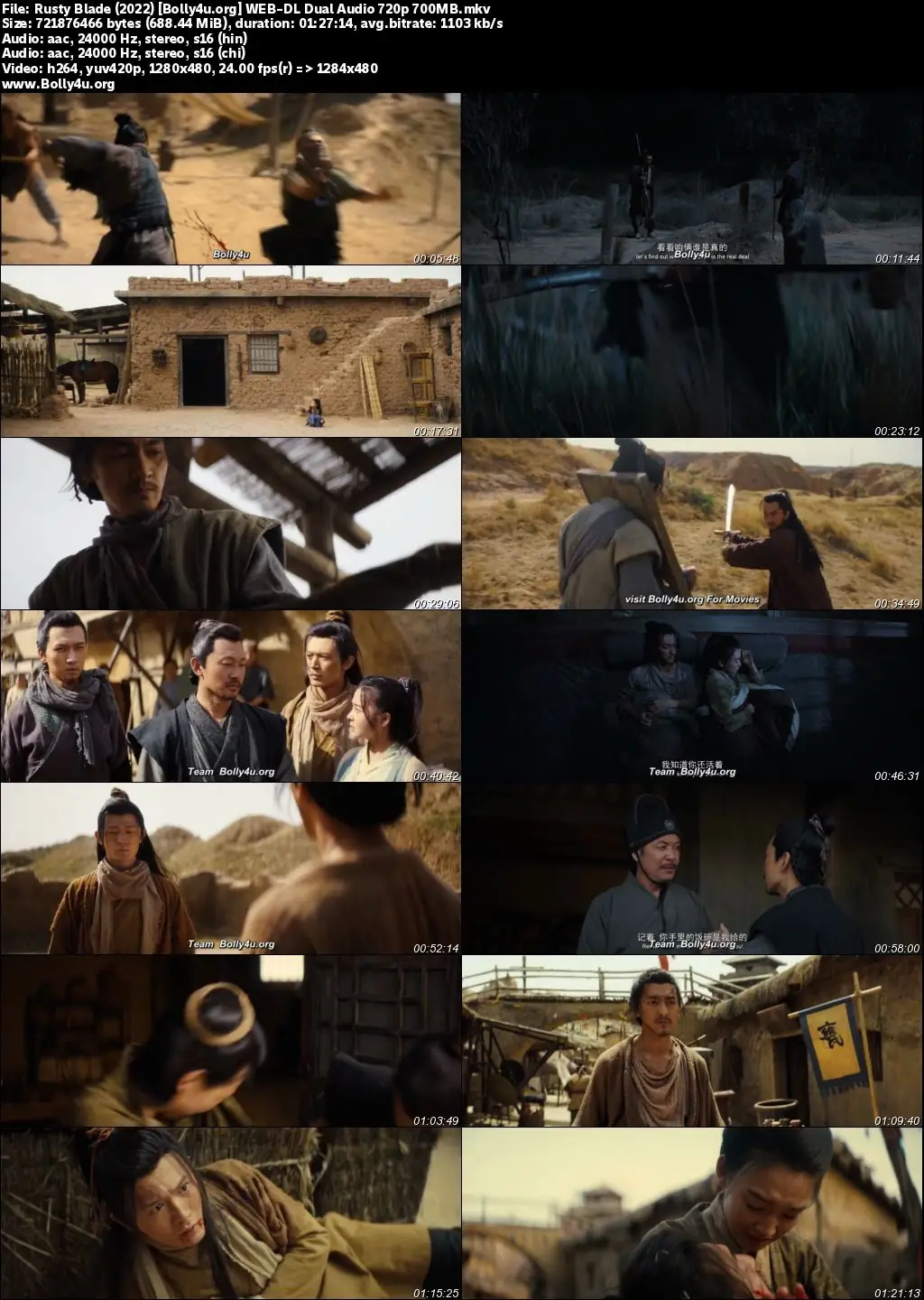 Rusty Blade 2022 WEB-DL Hindi Dual Audio Full Movie Download 720p  480p