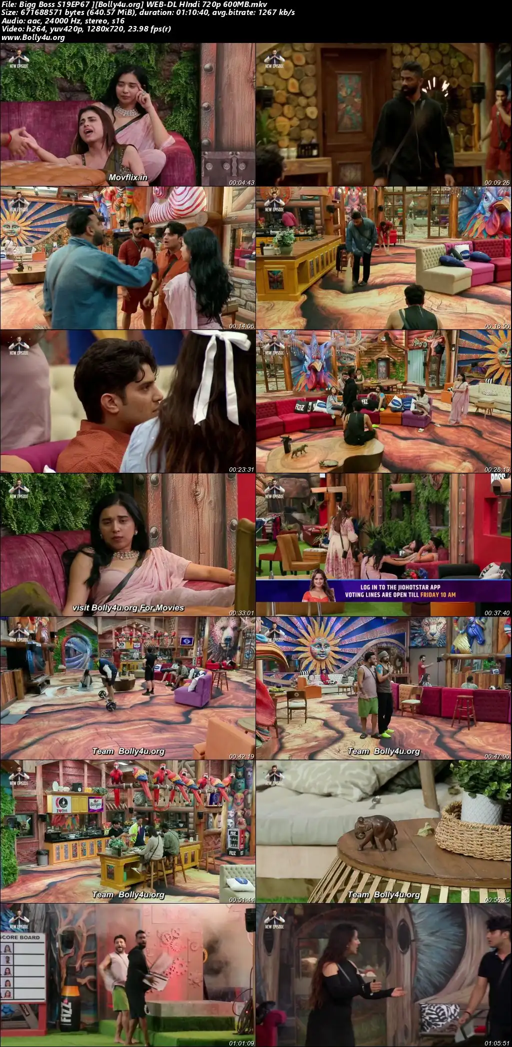 Bigg Boss 2025 WEB-DL Hindi S19EP67 Download 720p  480p