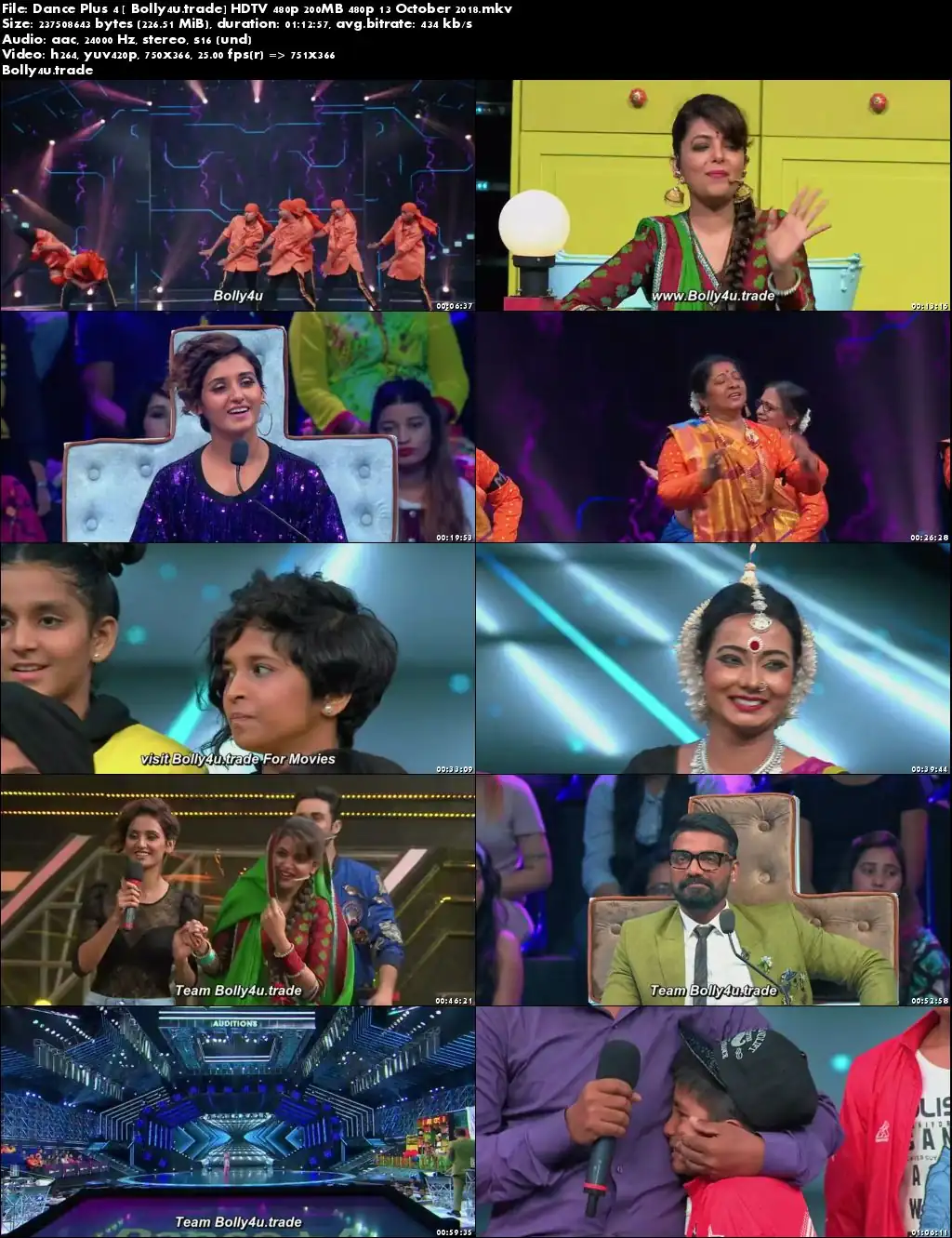 Dance Plus Season 4 HDTV 480p 200MB 480p 13 October 2018 Download
