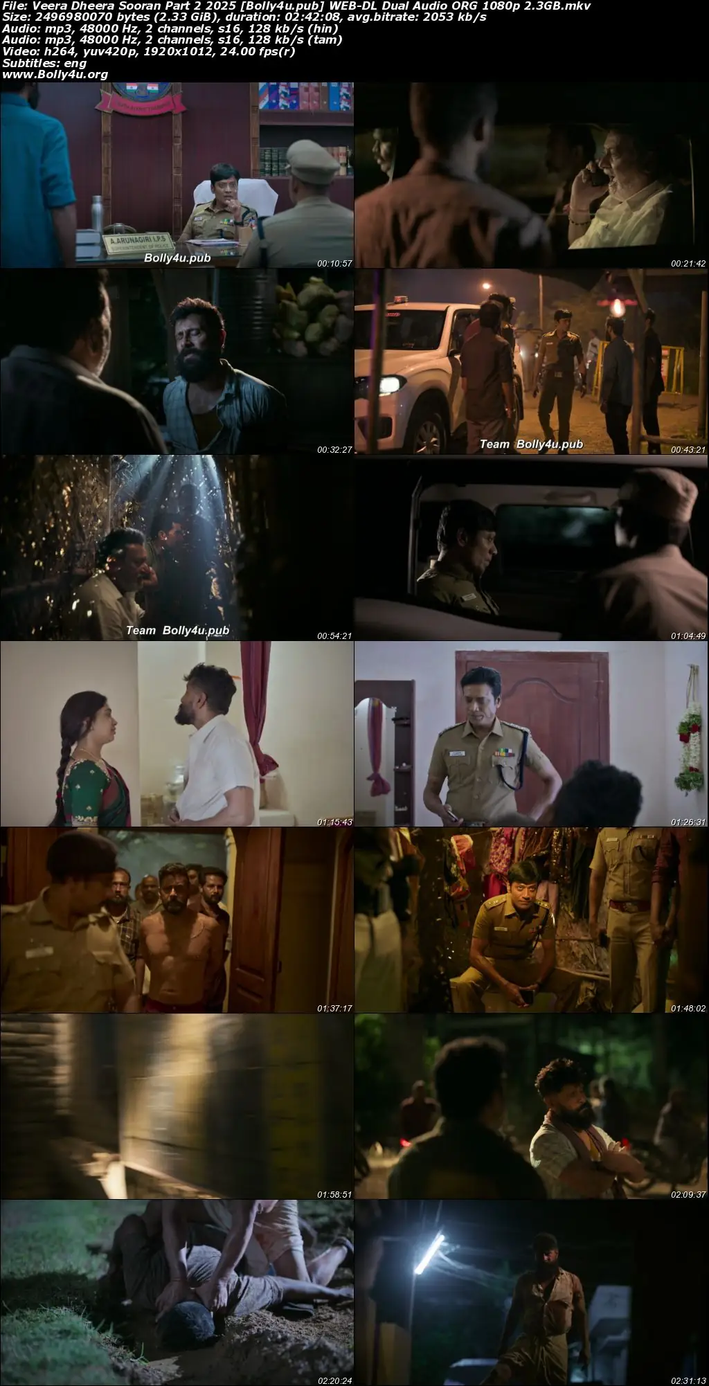 Veera Dheera Sooran Part 2 2025 WEB-DL UNCUT Hindi Dual Audio ORG Full Movie Download 1080p  720p  480p