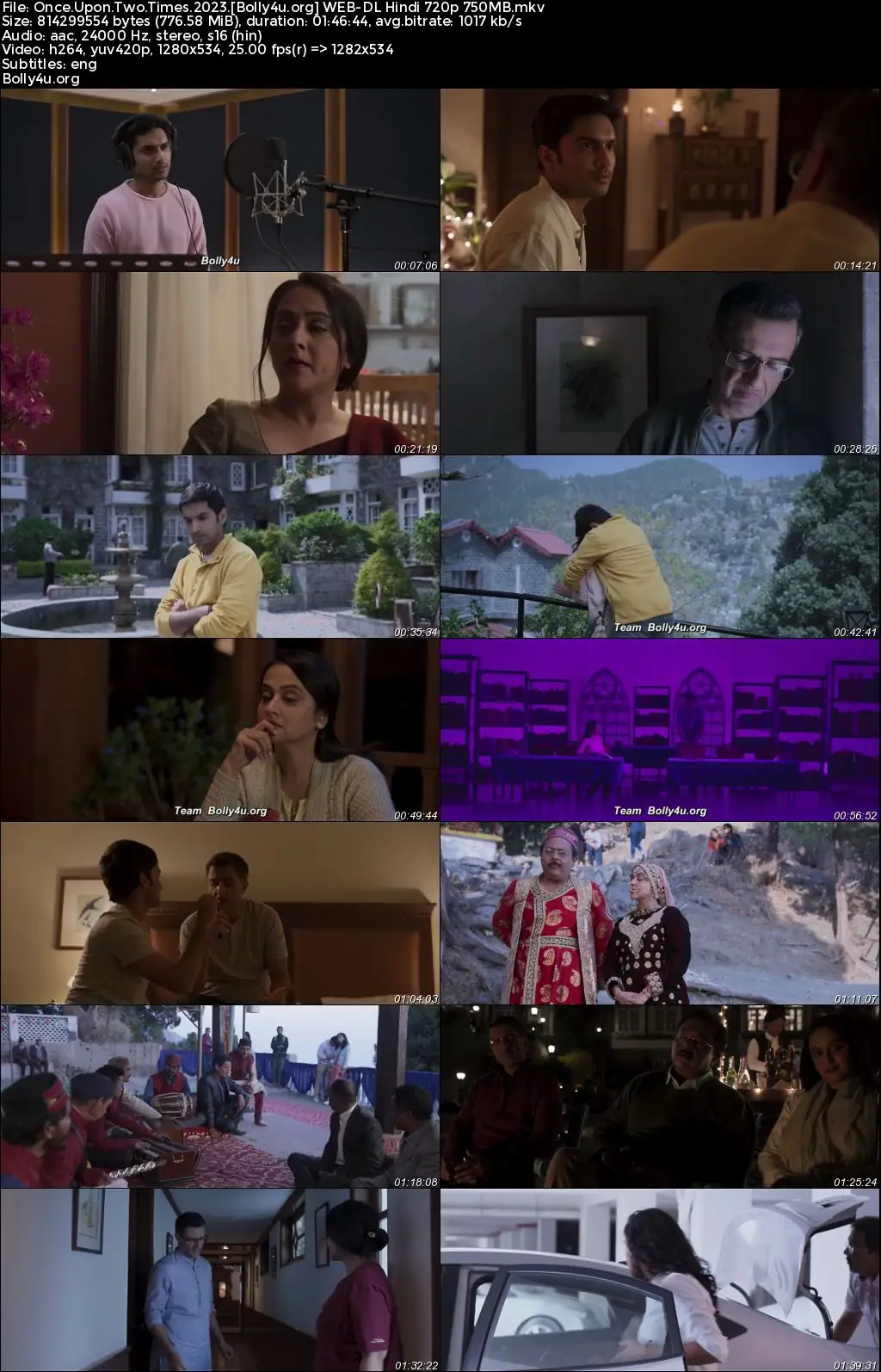 Once Upon Two Times 2023 WEB-DL Hindi Full Movie Download 1080p  720p  480p