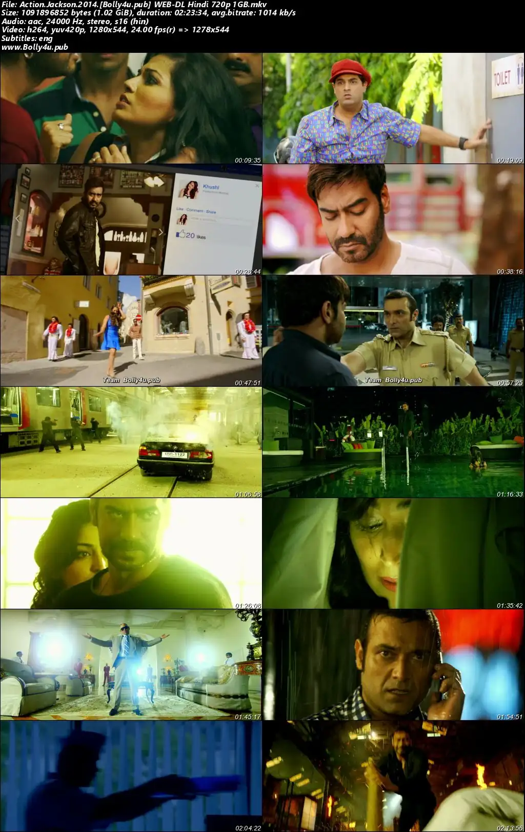 Action Jackson 2014 WEB-DL Hindi Full Movie Download 1080p  720p  480p