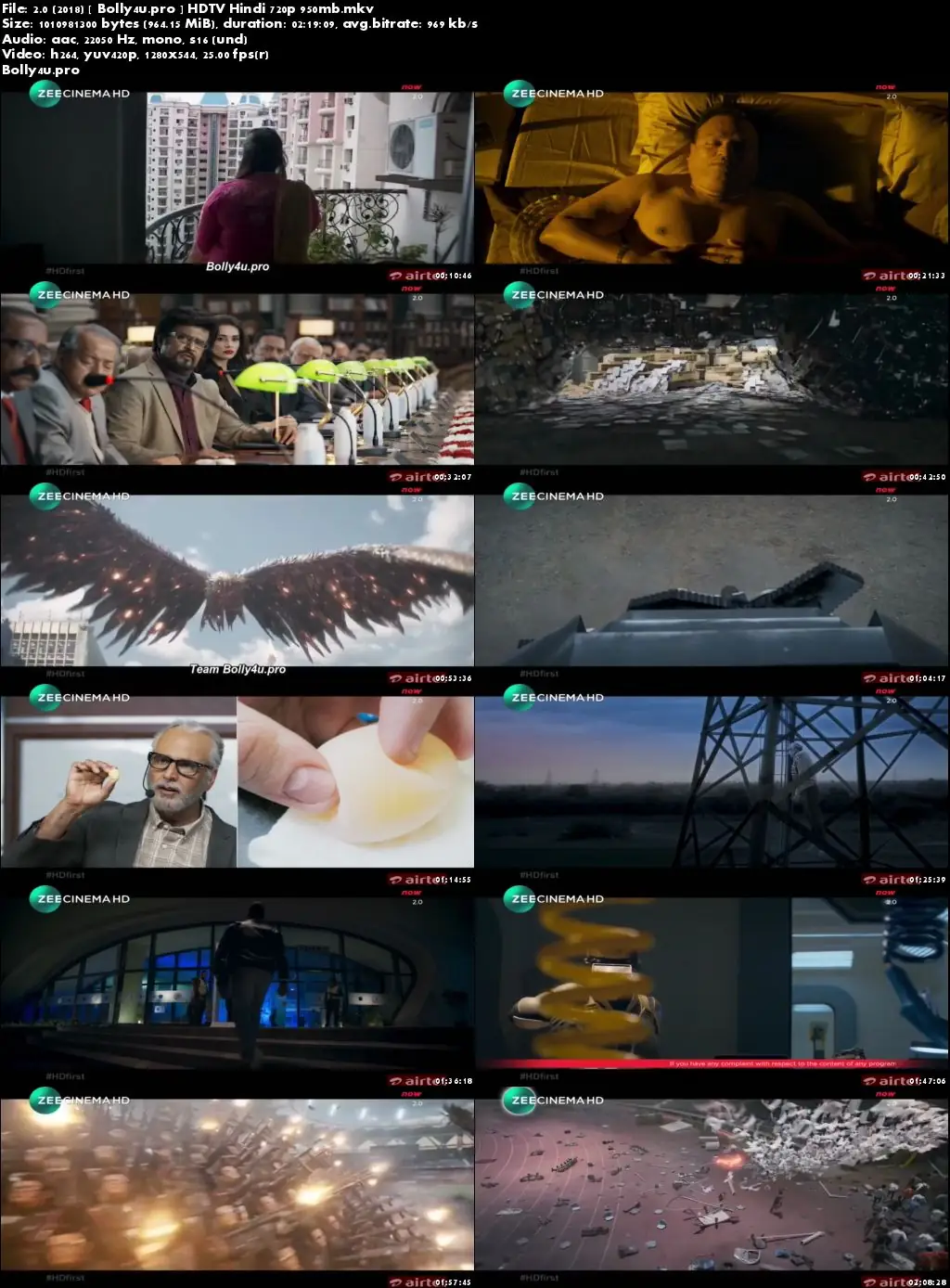 2.0 (2018) HDTV 950MB Full Hindi Movie Download 720p
