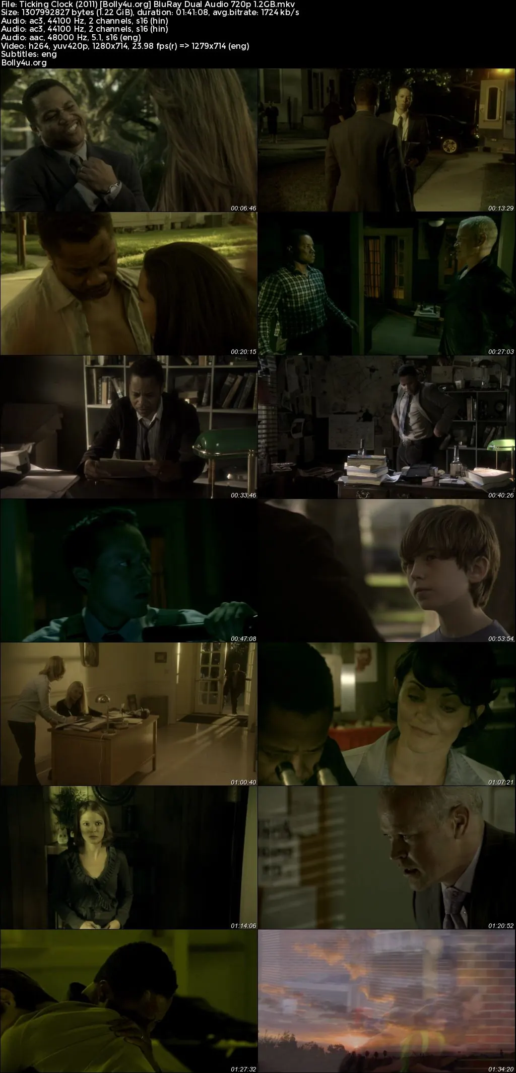 Ticking Clock 2011 BluRay Hindi Dual Audio Full Movie Download 720p  480p