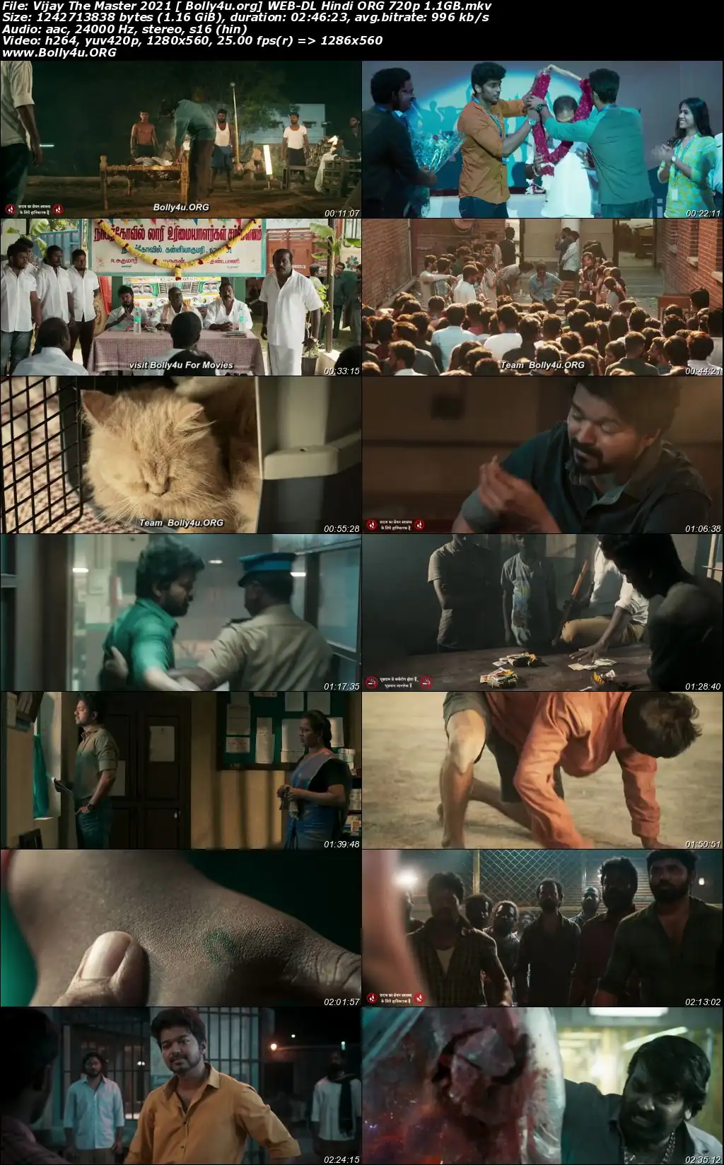 Vijay The Master 2021 WEB-DL 1.1Gb Hindi ORG Download 720p