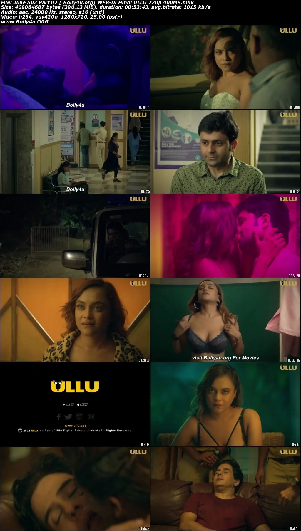 Julie 2022 WEB-DL Part 02 Hindi S02 ULLU 720p Download
