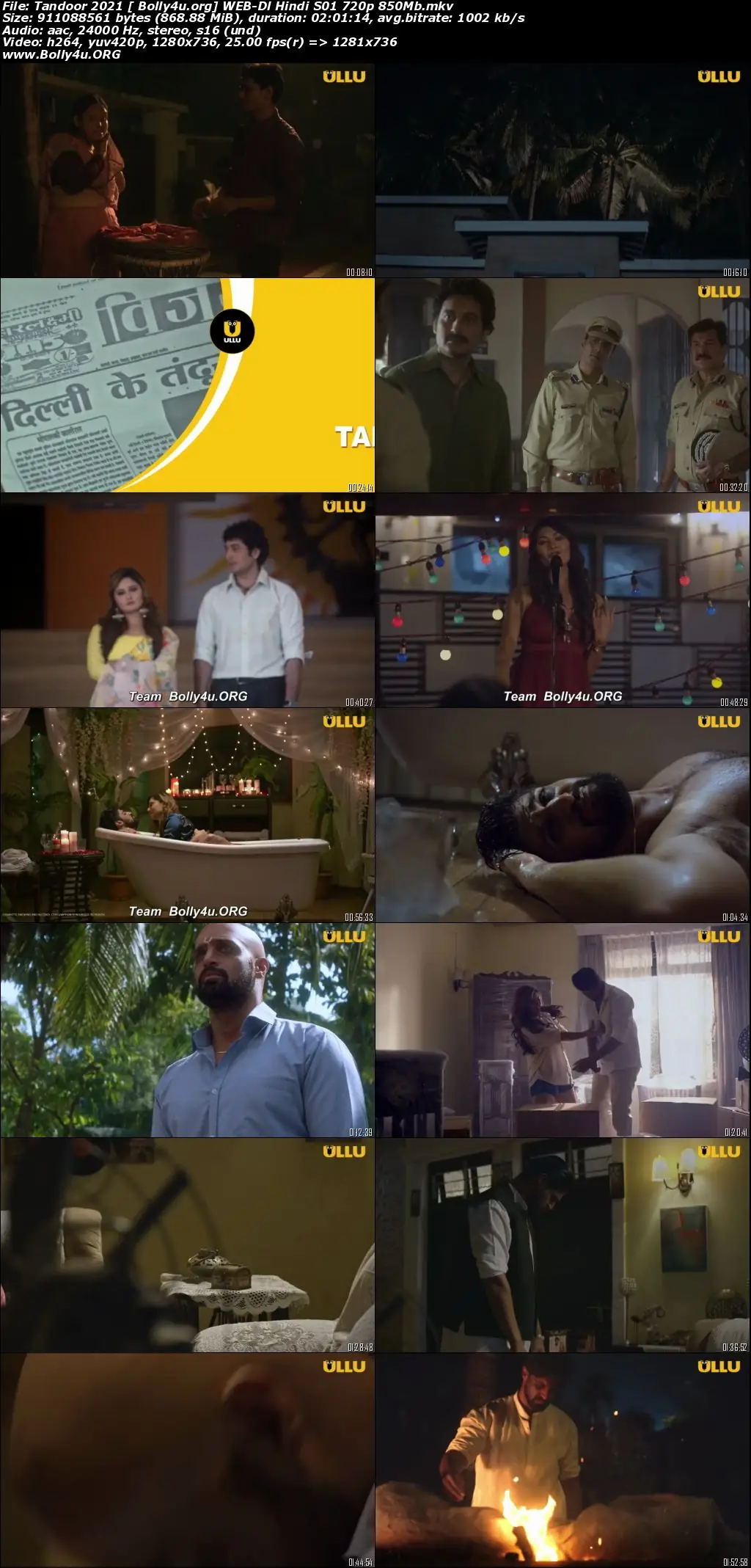 Tandoor 2021 WEB-DL 350MB Hindi S01 ULLU 480p Download