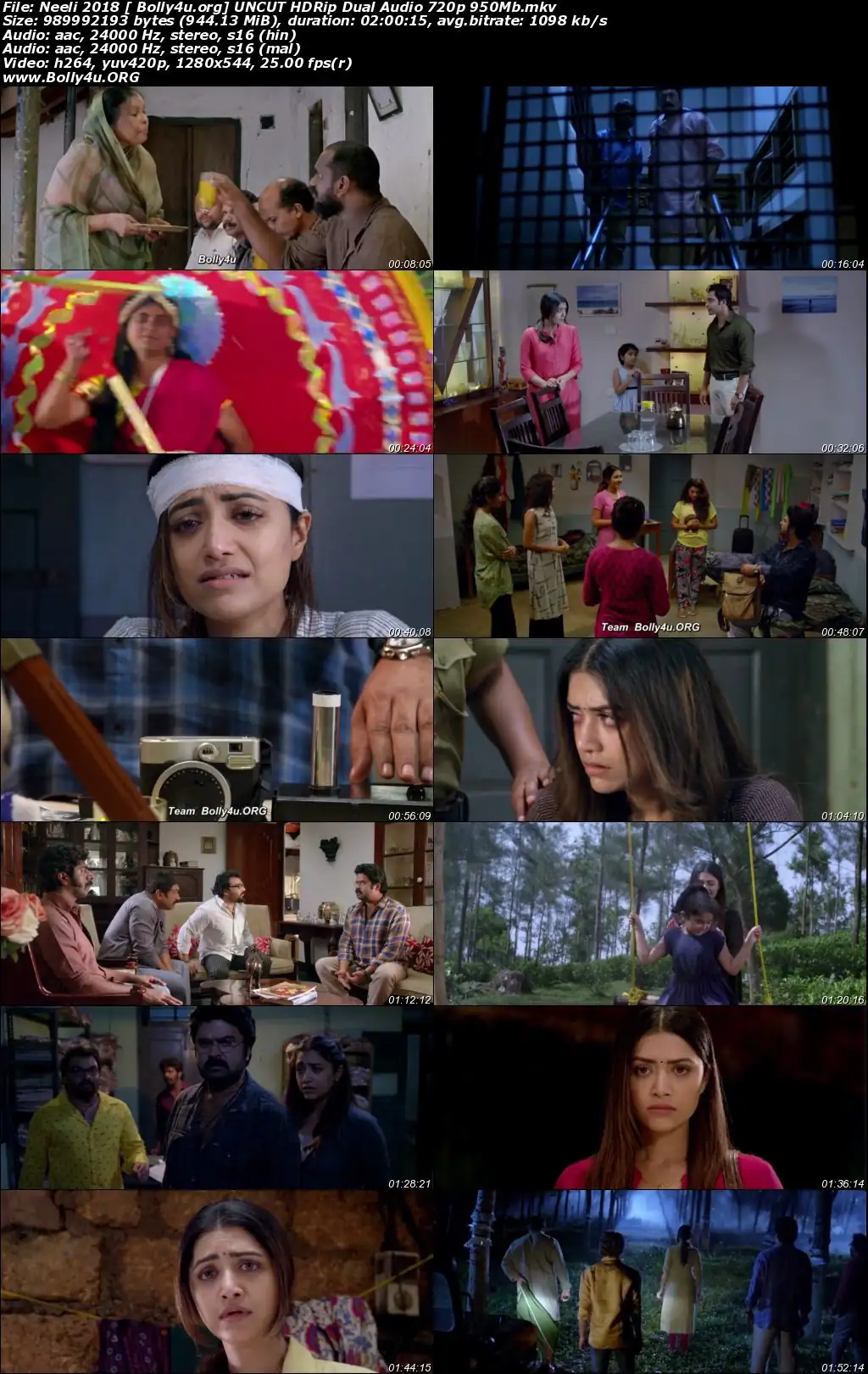 Neeli 2018 HDRip 400Mb UNCUT Hindi Dual Audio 480p Download