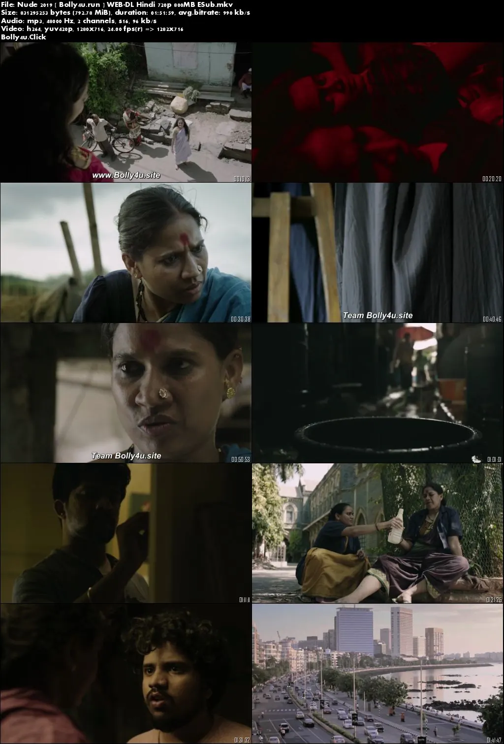 Nude 2019 WEB-DL 800MB Hindi 720p ESub Download