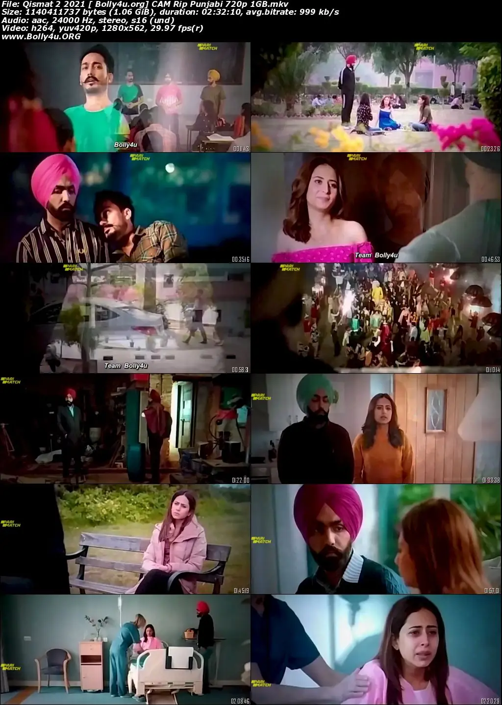 Qismat 2 2021 CAMRip 500MB Punjabi Movie Download 480p