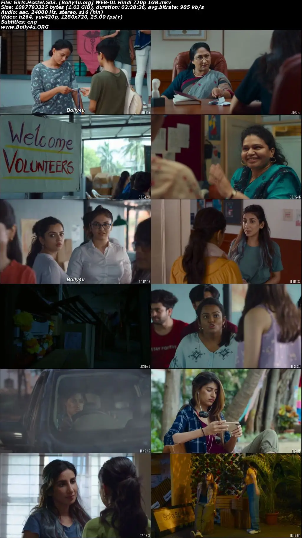 Girls Hostel 2022 WEB-DL Hindi S03 Complete Download 720p  480p