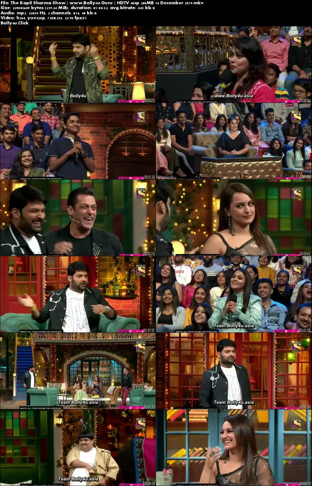 The Kapil Sharma Show HDTV 480p 200MB 14 December 2019 download