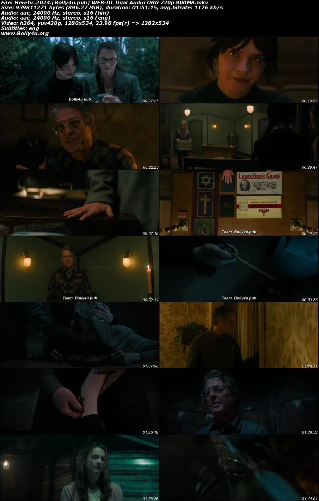 Heretic 2024 WEB-DL Hindi Dual Audio ORG Full Movie Download 1080p  720p  480p