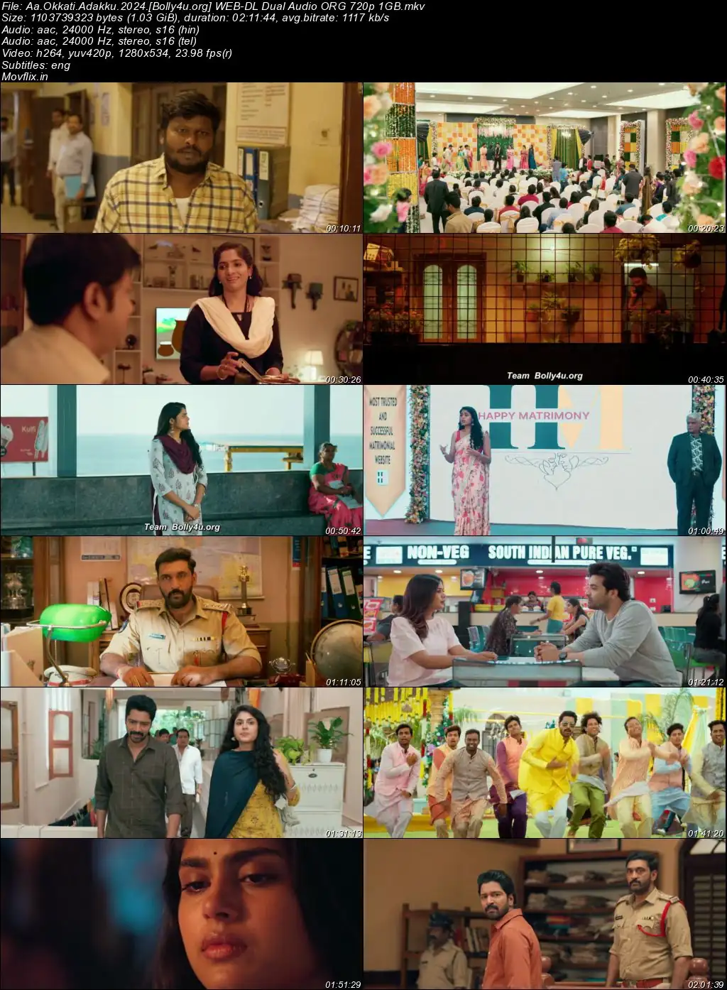 Aa Okkati Adakku 2024 WEB-DL UNCUT Hindi Dual Audio ORG Full Movie Download 1080p  720p  480p
