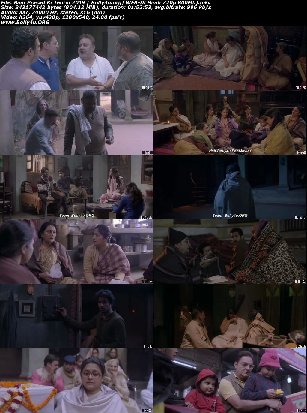 Ram Prasad Ki Tehrvi 2019 WEB-DL 300MB Hindi Movie Download 480p
