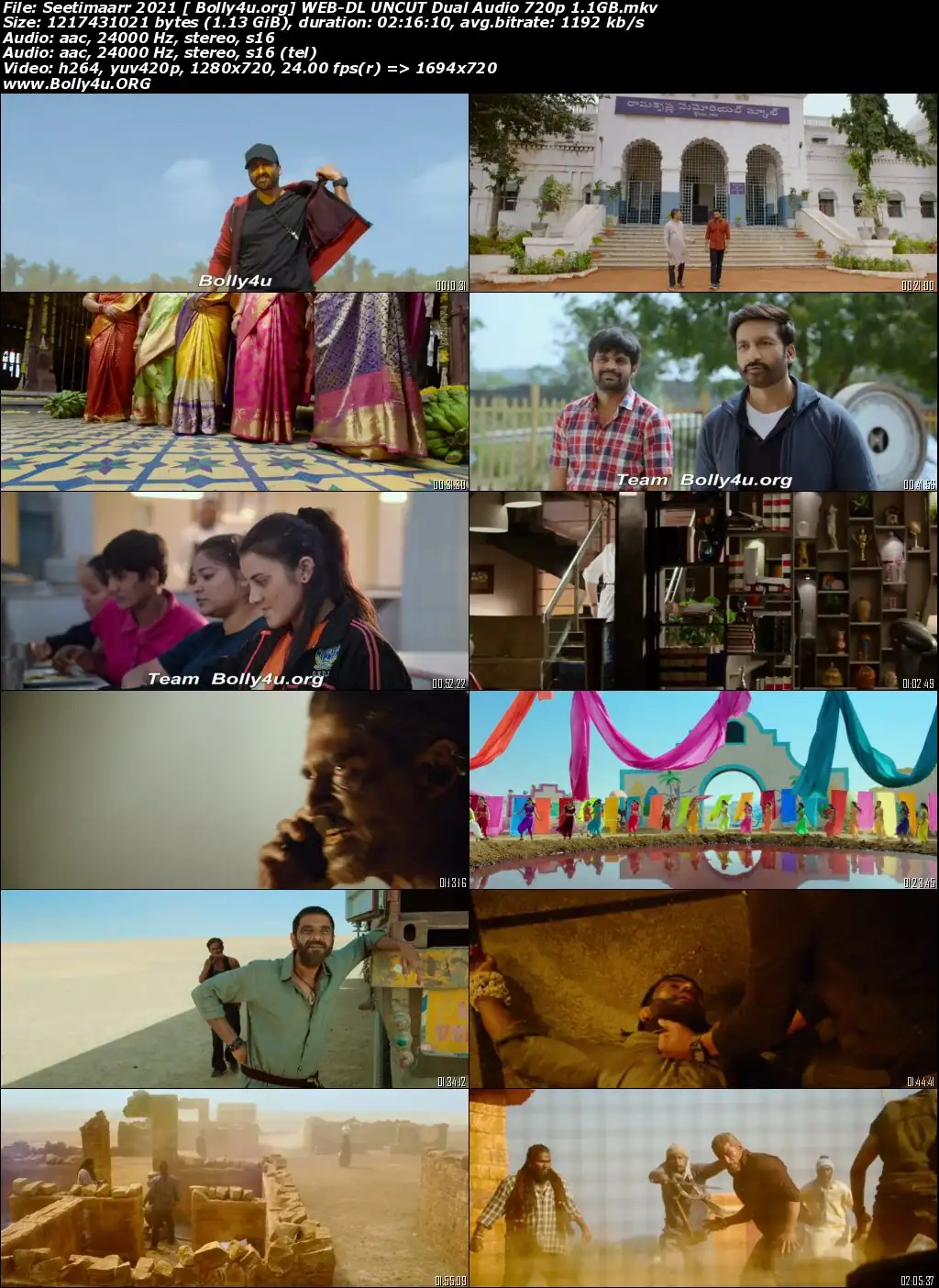 Seetimaarr 2021 WEB-DL UNCUT Hindi Dual Audio ORG 720p 480p Download