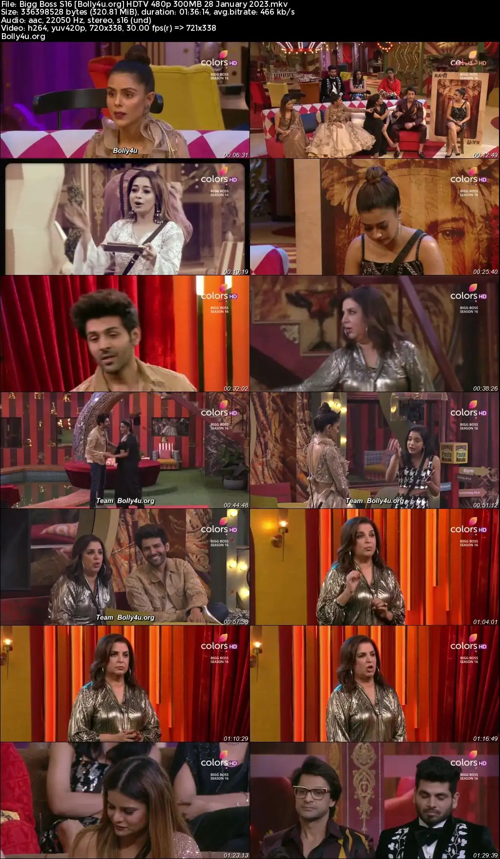 Bigg Boss S16 HDTV 480p 300MB 28 January 2023 Download