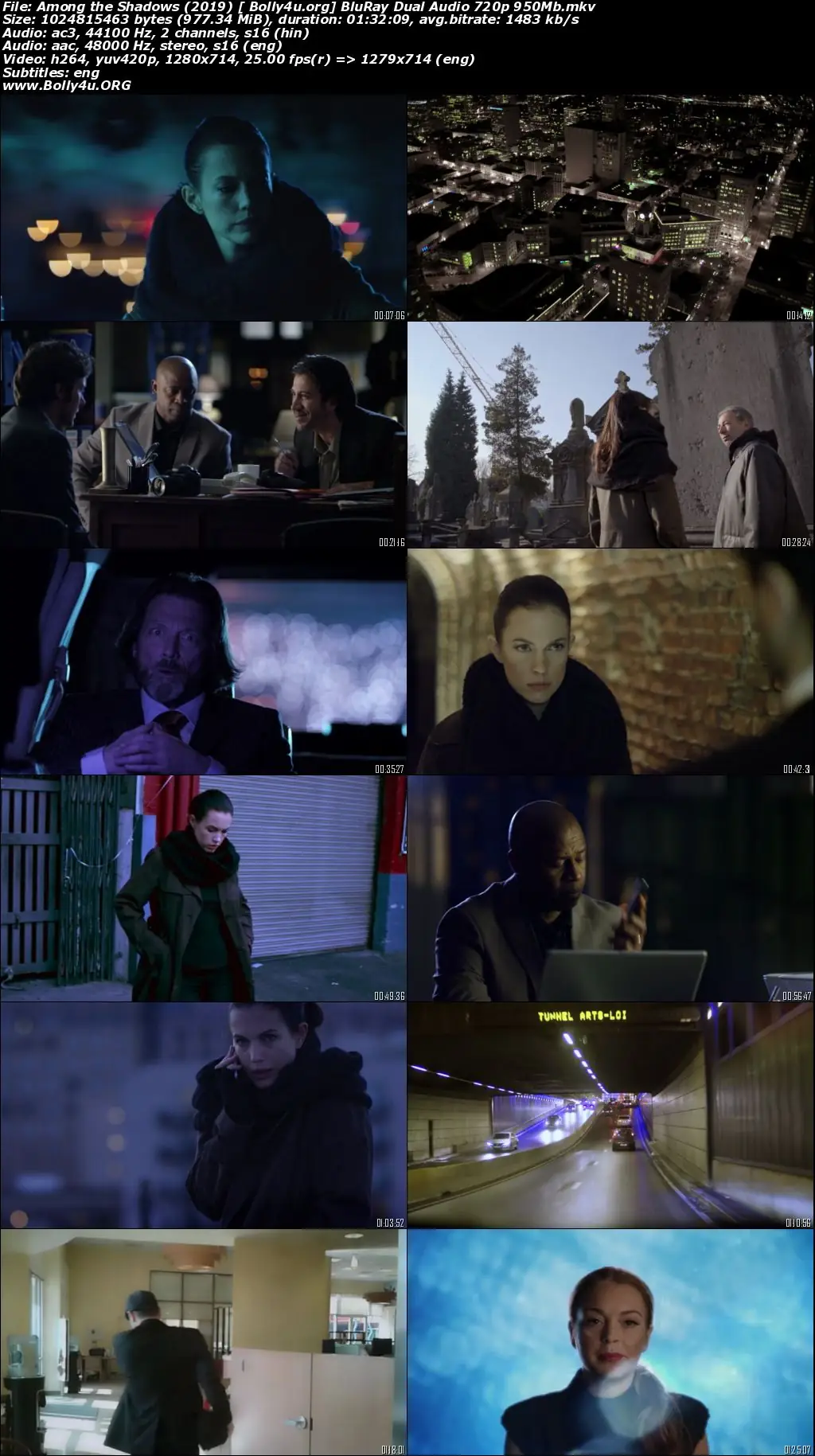 Among the Shadows 2019 BluRay 300MB Hindi Dual Audio 480p Download
