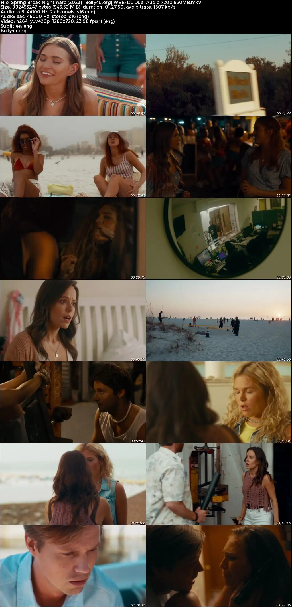 Spring Break Nightmare 2023 WEB-DL Hindi Dual Audio Full Movie Download 720p  480p