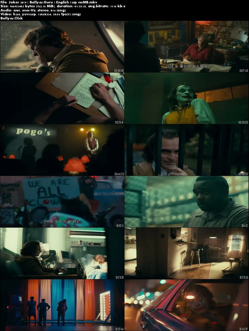 Joker 2019 HDRip 300Mb English 480p Download