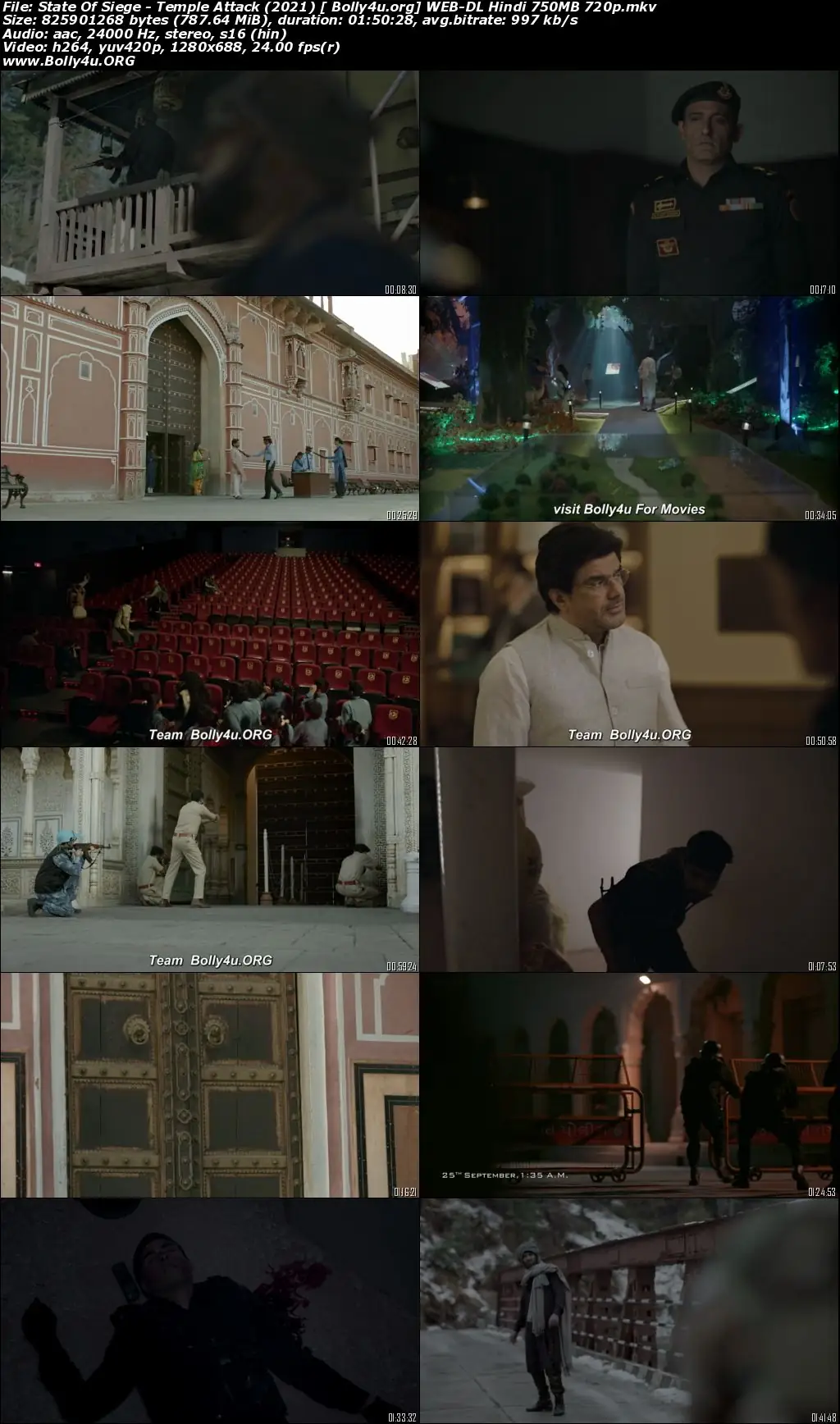 State Of Siege Temple Attack 2021 WEB-DL 750Mb Hindi Movie Download 720p
