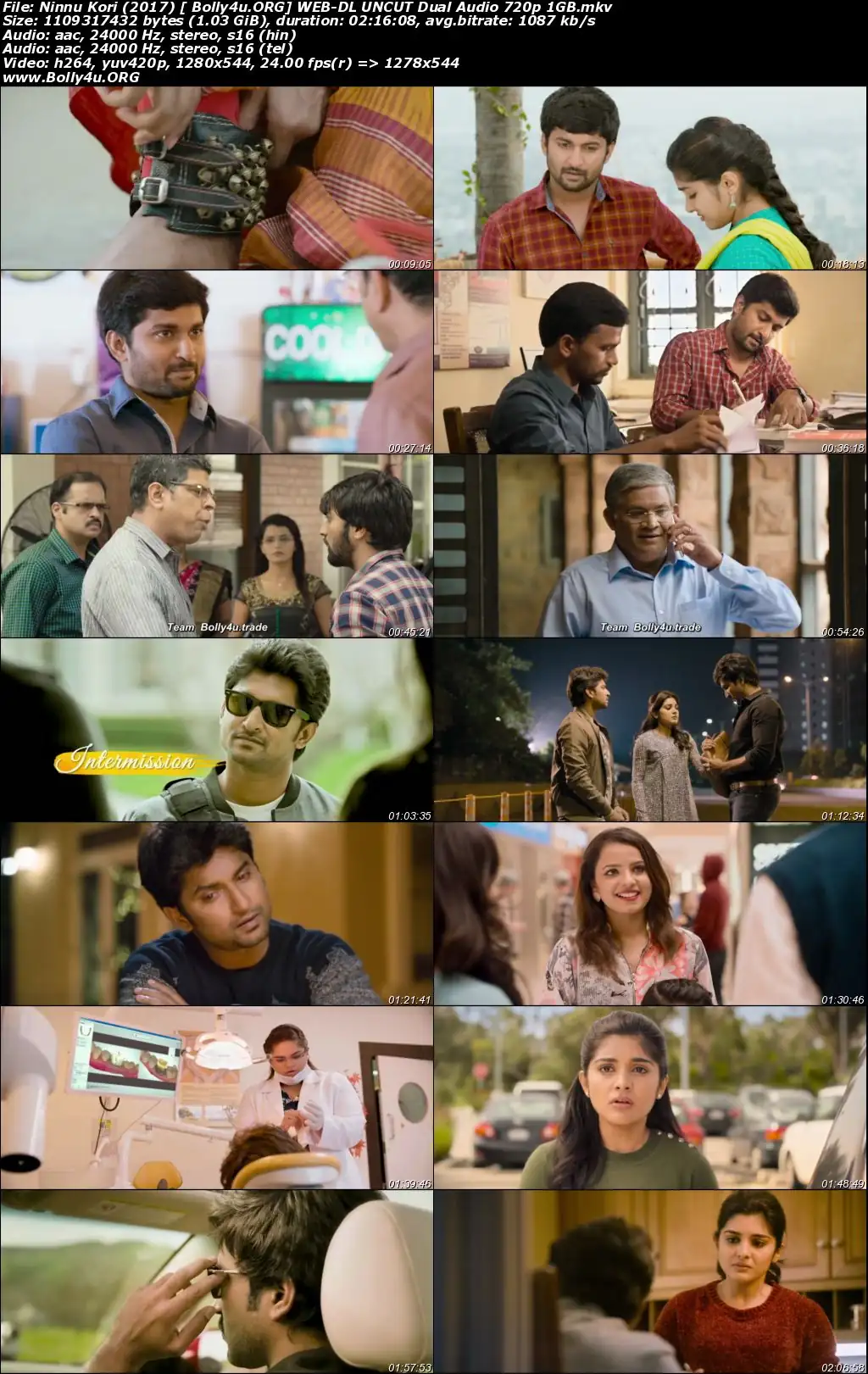 Ninnu Kori 2017 WEB-DL 1GB UNCUT Hindi Dual Audio 720p Download