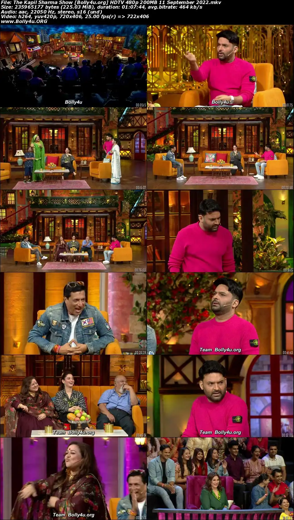 The Kapil Sharma Show HDTV 480p 200MB 11 September 2022 Download