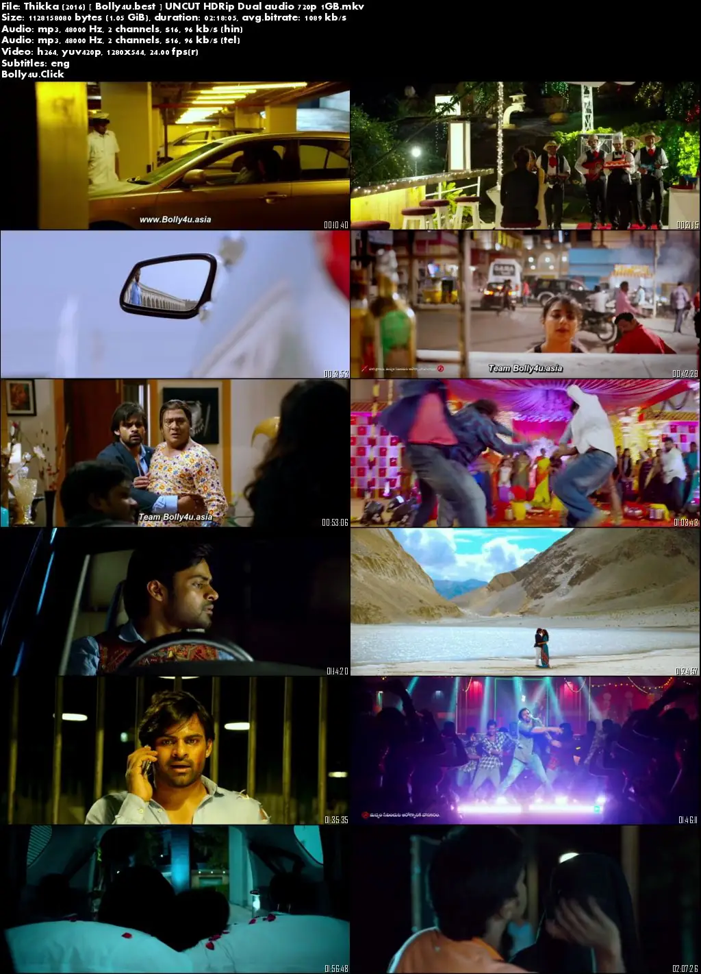 Thikka 2016 HDRip 1GB UNCUT Hindi Dual Audio 720p Download