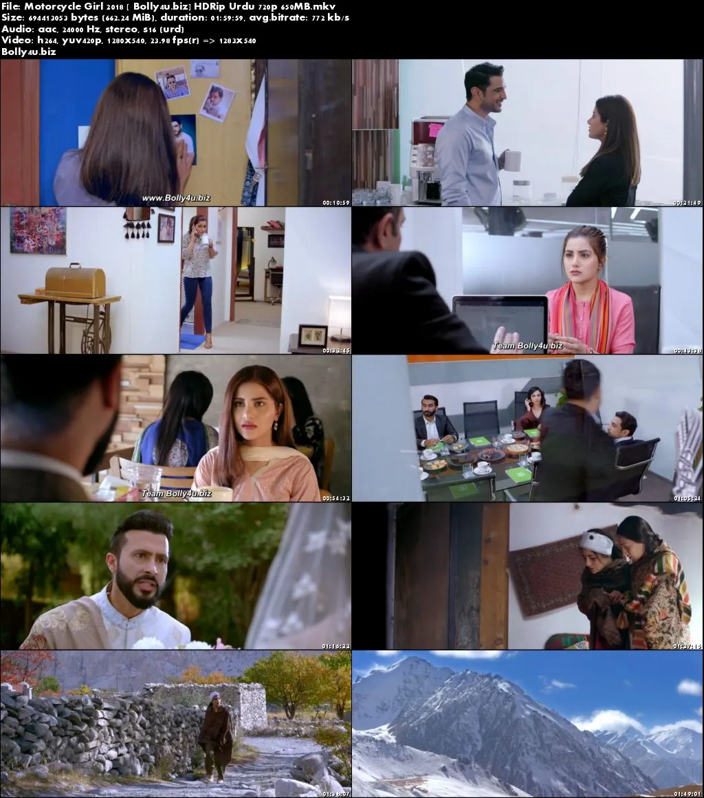 Motorcycle Girl 2018 HDRip 650MB Urdu 720p Download