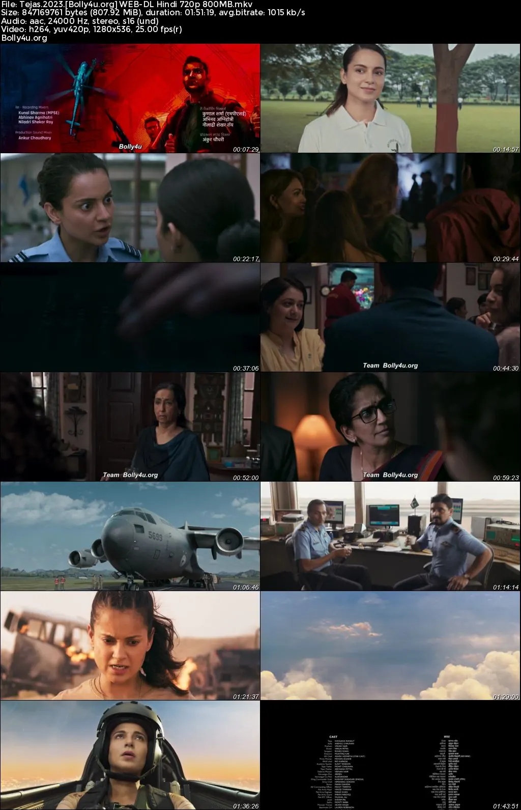 Tejas 2023 WEB-DL Hindi Full Movie Download 1080p  720p  480p