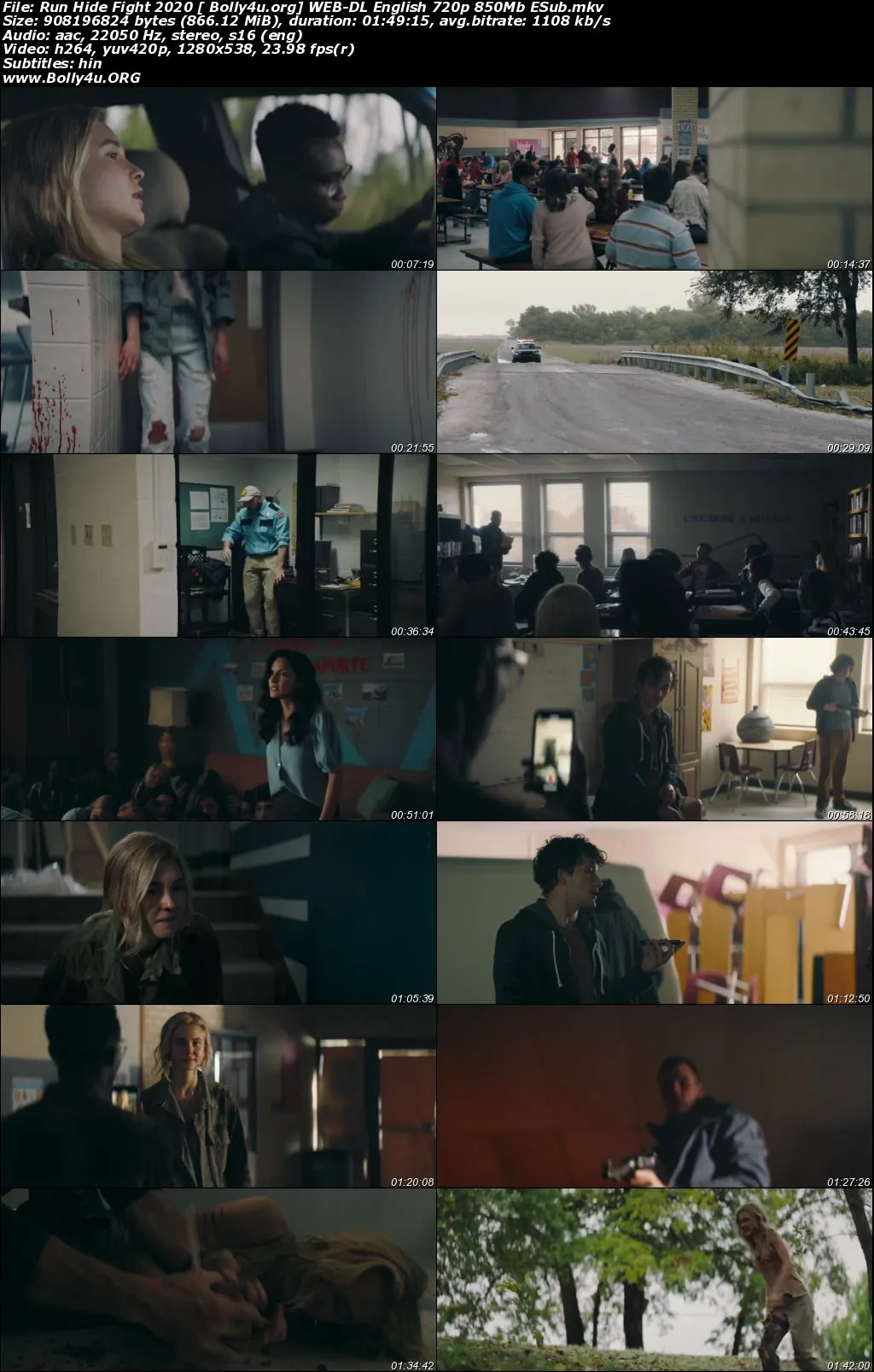 Run Hide Fight 2020 WEB-DL 850MB English 720p ESub Download Run Hide Fight 2020 WEB-DL 850MB English 720p ESub Download
