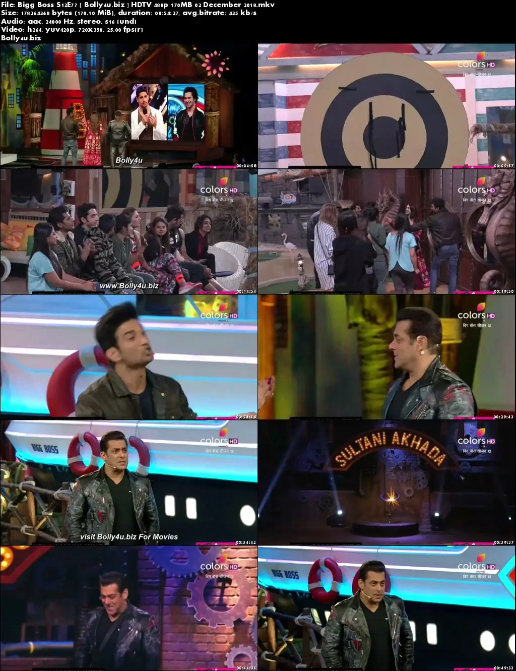 Bigg Boss S12E77 HDTV 480p 170MB 02 December 2018 Download Bigg Boss S12E77 HDTV 480p 170MB 02 December 2018 Download