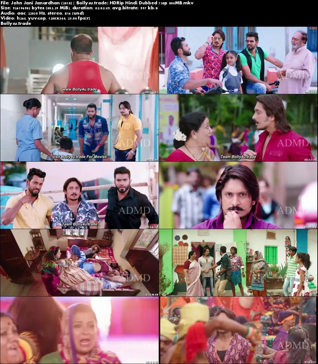 John Jani Janardhan 2018 HDRip 850MB Hindi Dubbed 720p Download