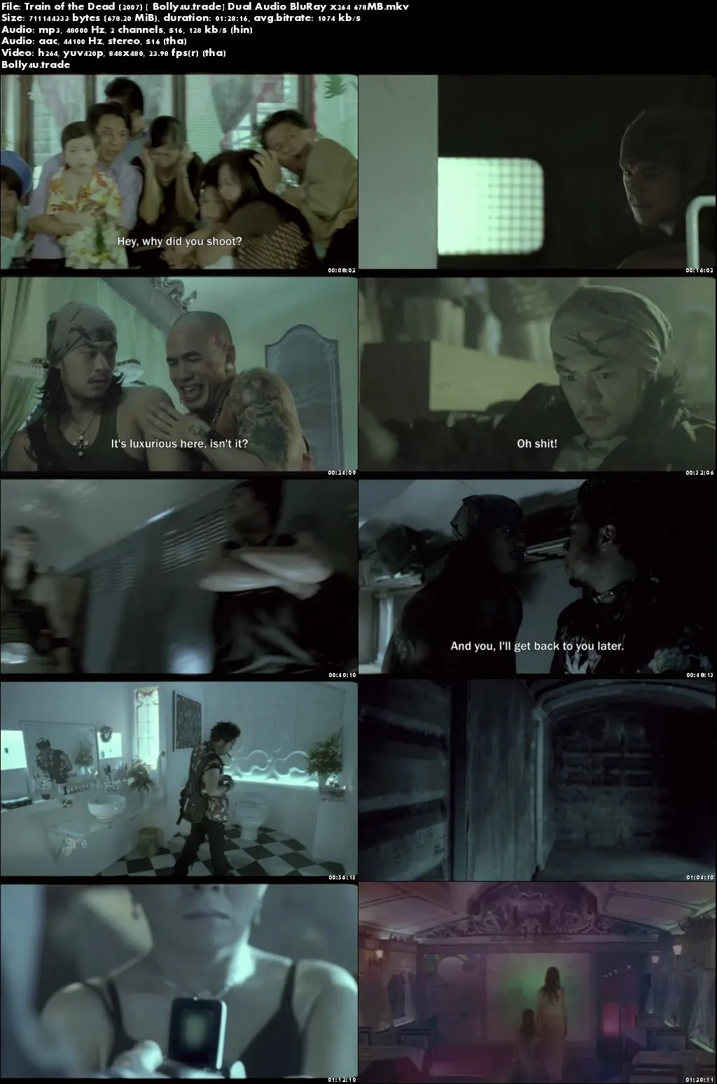 Train of The Dead 2007 BluRay 300Mb Hindi Dual Audio 480p Download