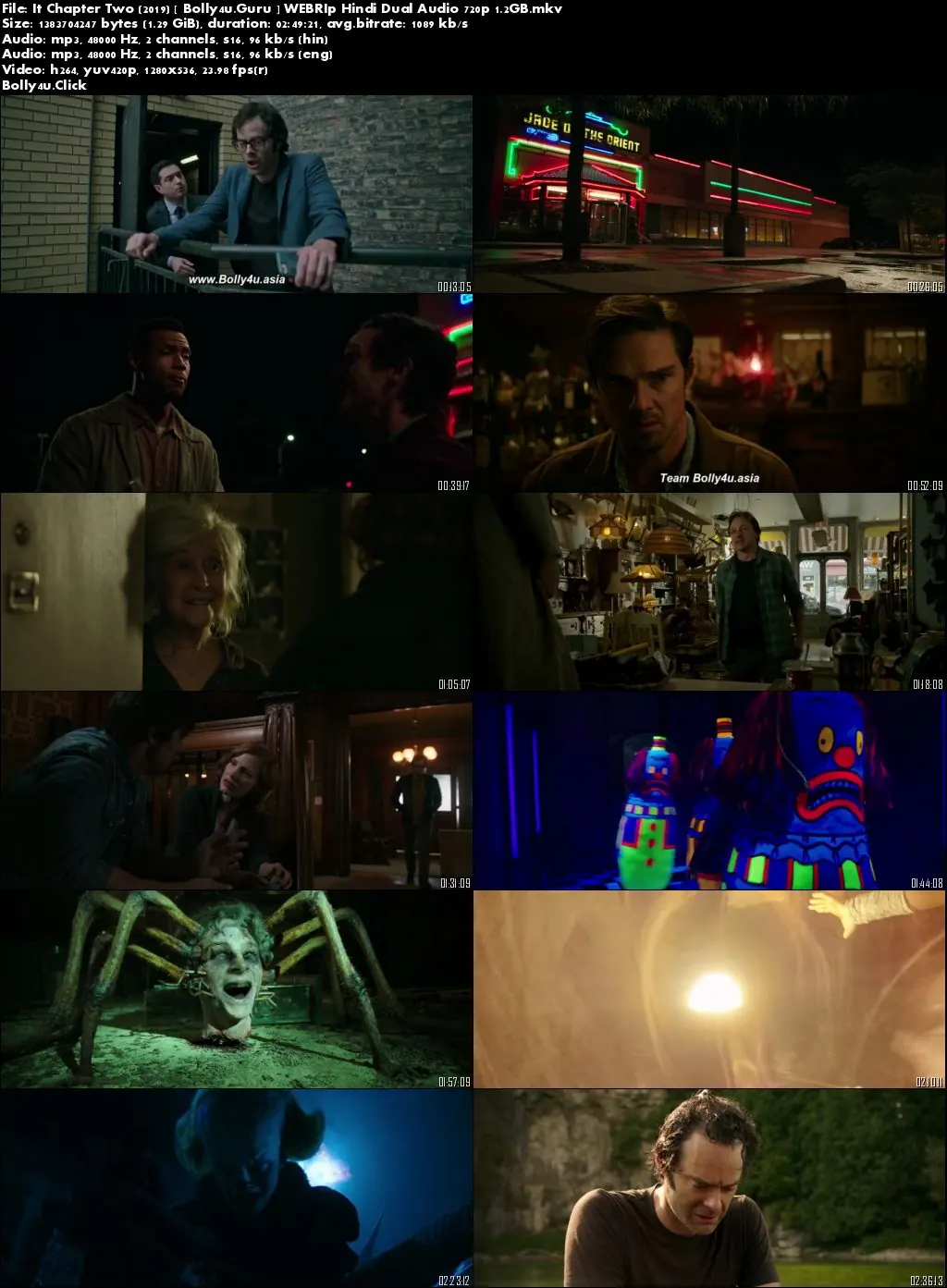IT Chapter Two 2019 WEB-DL 550MB Hindi Dual Audio 480p Download