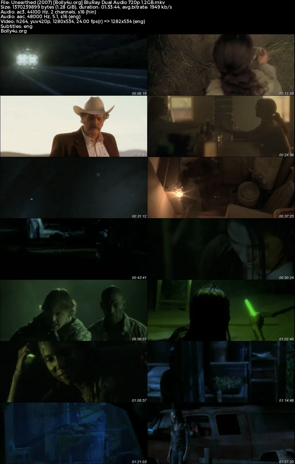 Unearthed 2007 BluRay Hindi Dual Audio Full Movie Download 720p  480p