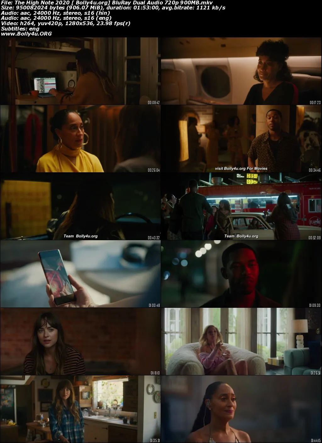 The High Note 2020 Hindi Dual Audio Full Movie Download