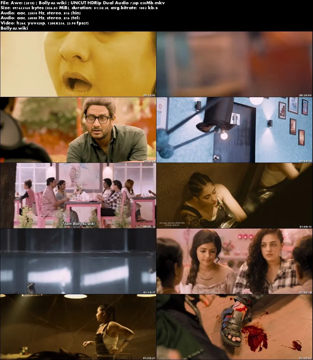 Awe 2018 HDRip 350MB UNCUT Hindi Dual Audio 480p Download