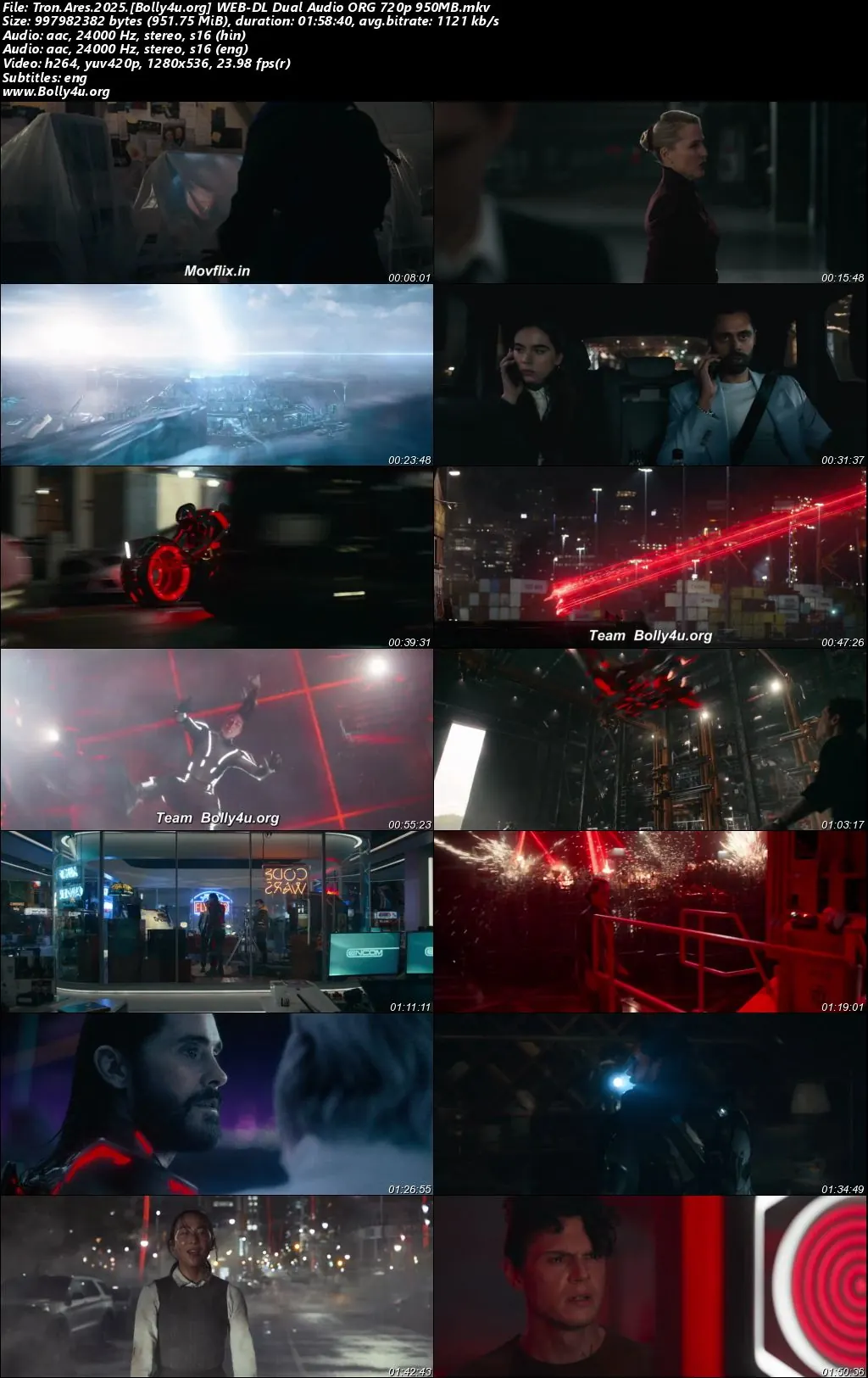 Tron Ares 2025 WEB-DL Hindi Dual Audio ORG Full Movie Download 1080p  720p  480p