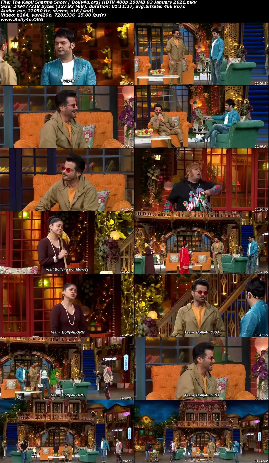 The Kapil Sharma Show HDTV 480p 200MB 03 January 2021 Download