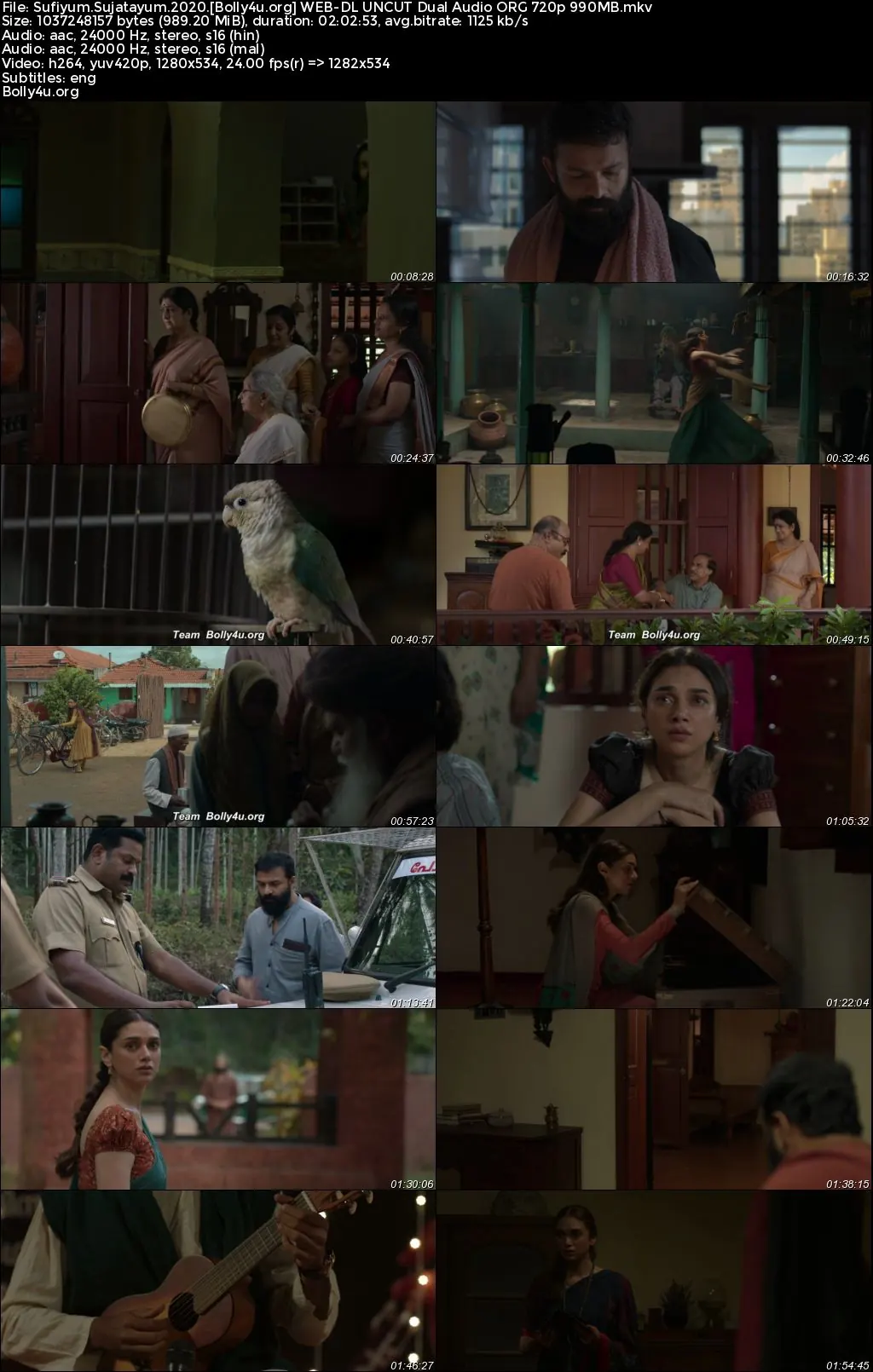 Sufiyum Sujatayum 2020 WEB-DL UNCUT Hindi Dual Audio ORG Full Movie Download 1080p  720p  480p