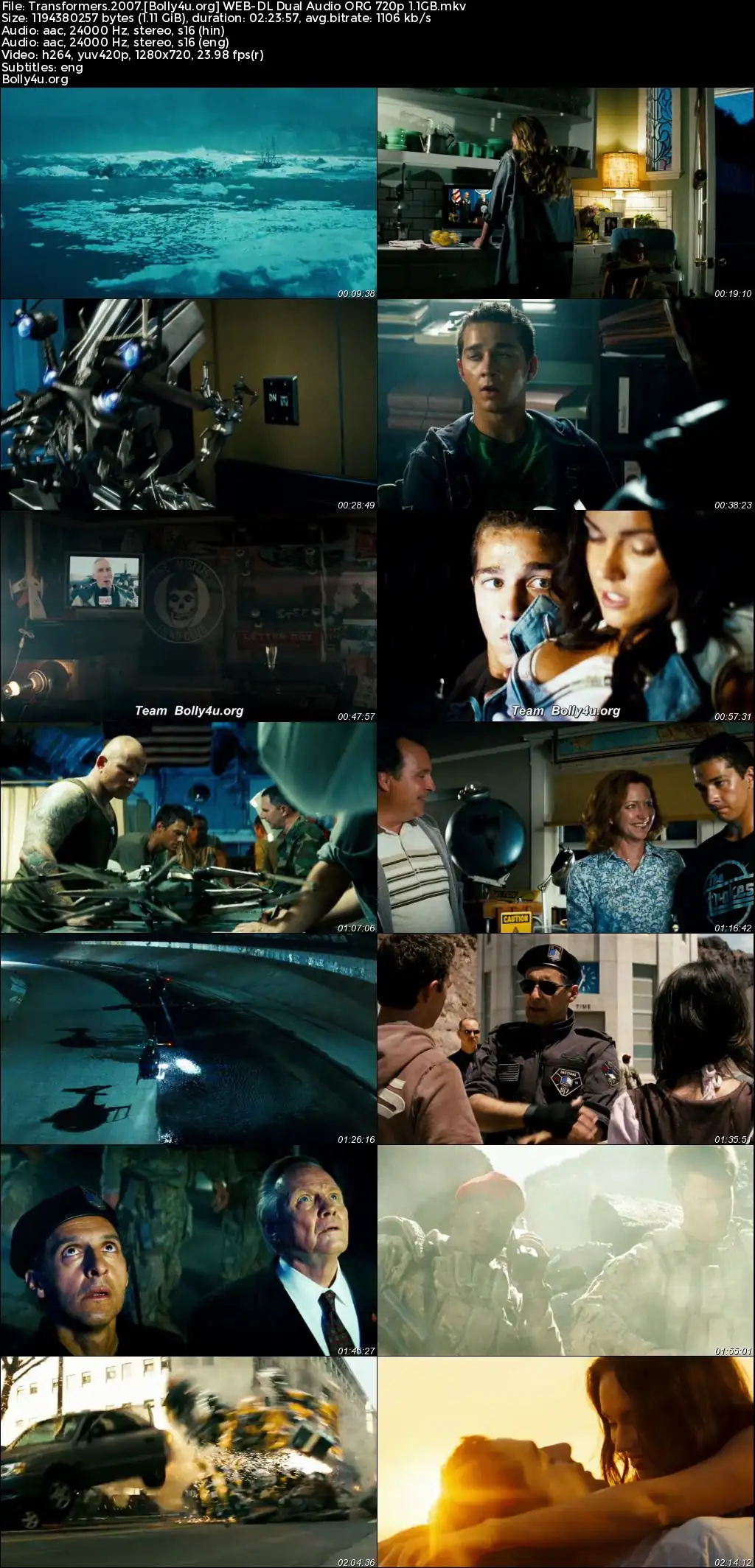 Transformers 2007 BluRay Hindi Dual Audio ORG Full Movie Download 1080p  720p  480p