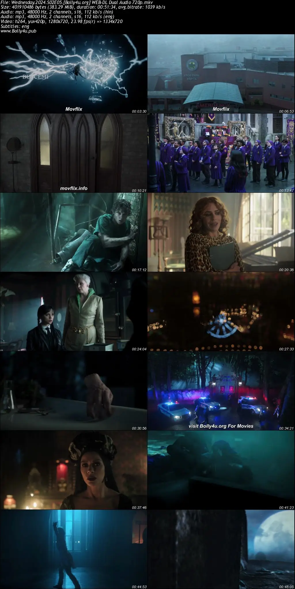 Wednesday 2025 WEB-DL Hindi Dual Audio ORG S02 VOL 2 Complete Download 720p  480p