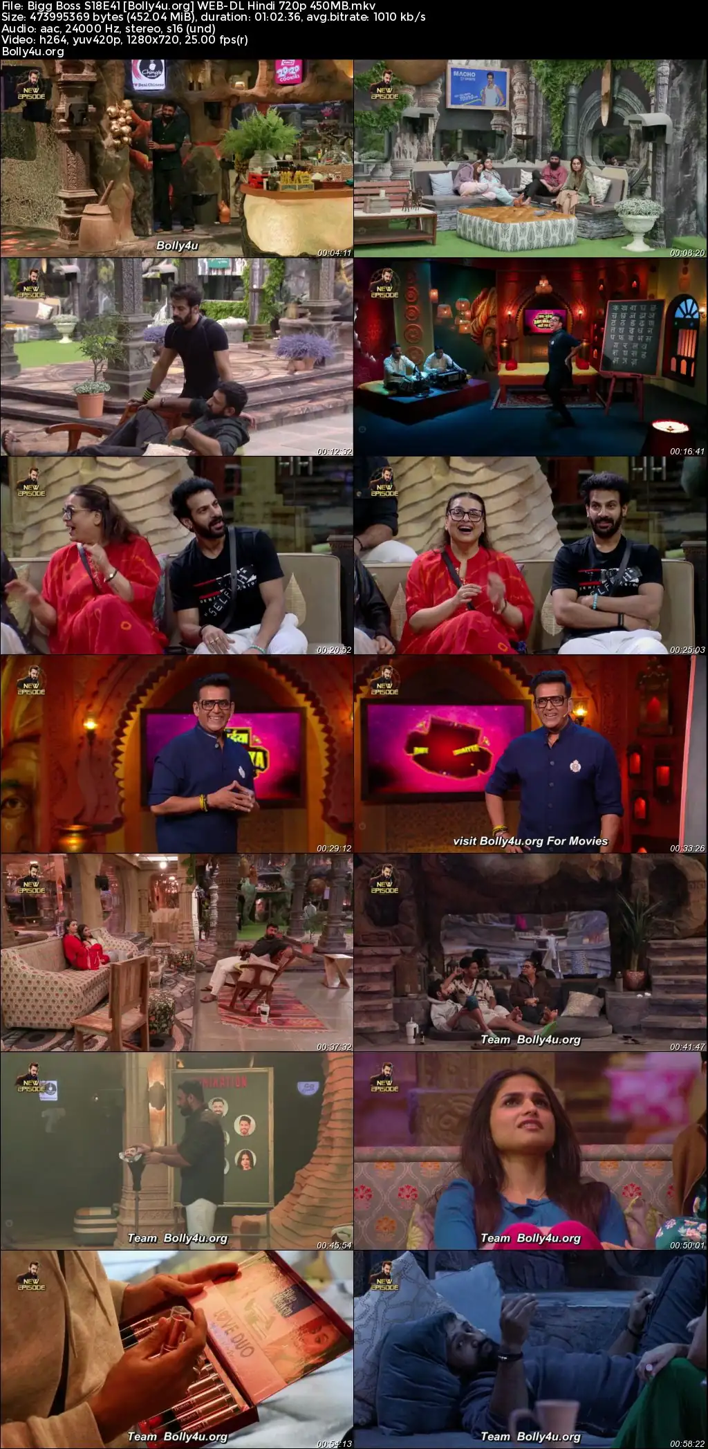 Bigg Boss 2024 WEB-DL Hindi S18E41 Download 720p  480p